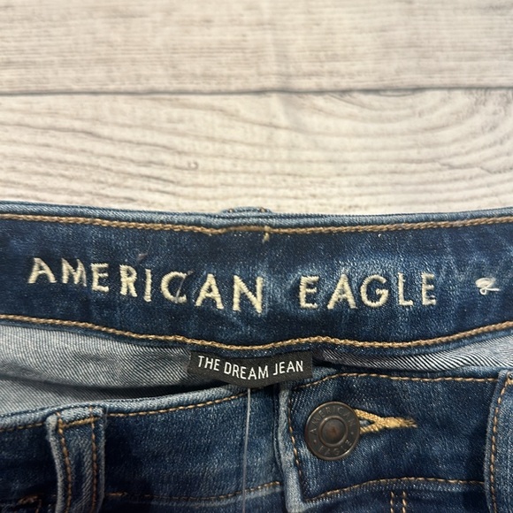 American Eagle Super Hi-Rise Jegging size 10 distressed look - Picture 10 of 12
